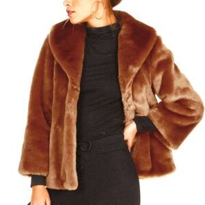 Amuse Society Women's Faux Fur Ever Mine Jacket - M